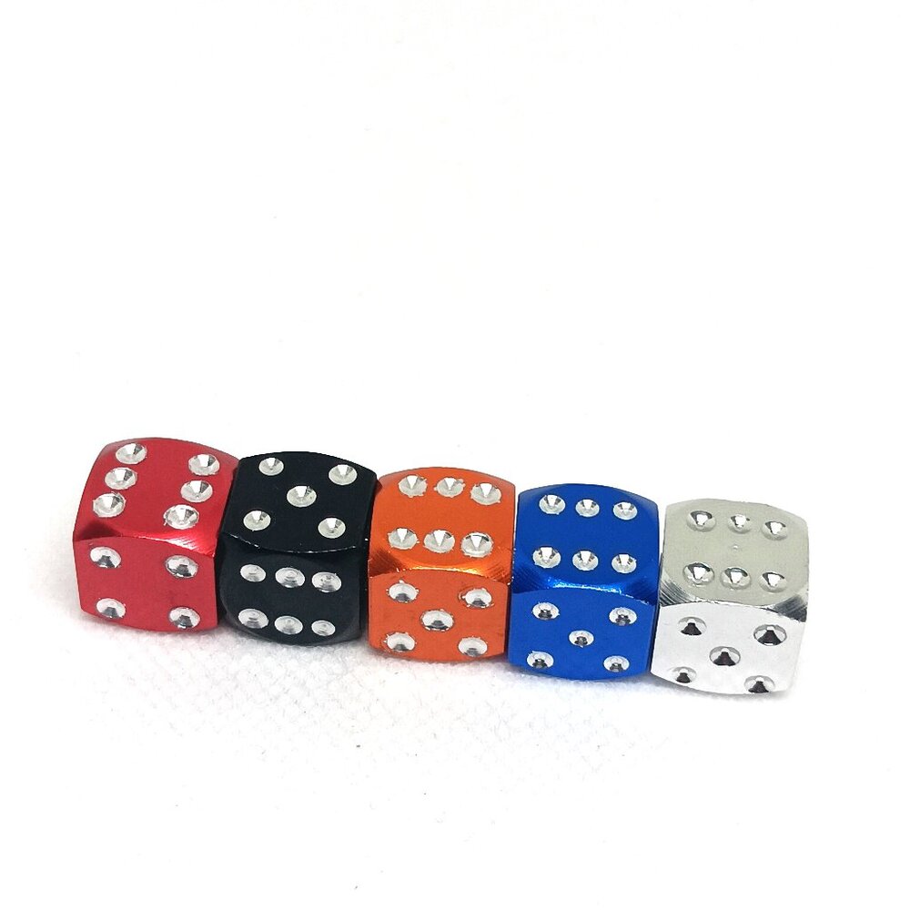 DICE Tire Caps Universal Air Valve Stem Caps 4 Included Per Pack